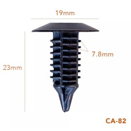 Unbranded WIndshield crawl clips Christmas Tree 25MM Push-in Rivet CA-82, 50PCS/Pack
