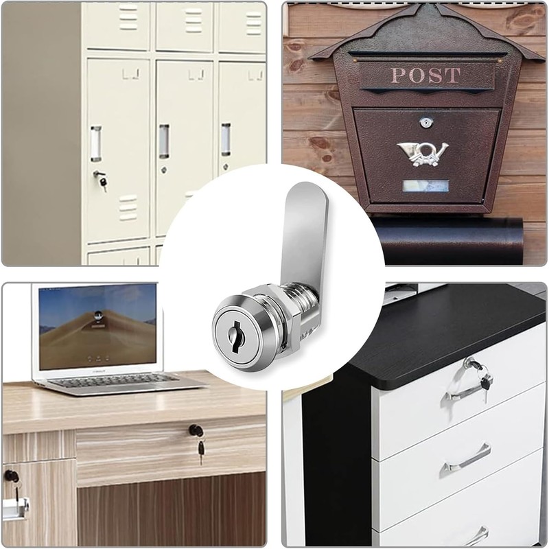 Letter Box Lock, Comes with 6 Keys and 6 Different
