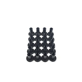 Gun Guy Gear - Open Back Screw Posts Black Finish 20 Pk Leathercraft & Kydex Holster Screw Posts (1/4")