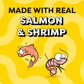 Temptations Creamy Puree Mix-Ups Seafood Medley Flavor Squeezable Lickable Wet Cat Treats, 0.42 oz. Tubes, 4 Count (Pack of 11) – Total 44 Count