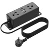 CCCEI Wall Mount Power Strip with USB Ports, Under Desk