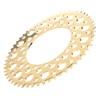Folding Bicycle Chainwheel Smooth Fastness AntiCorrosion Wearproof Bike Chainring(Titanium Gold