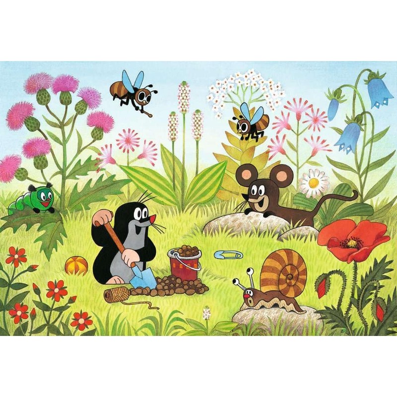 Ravensburger Kinderpuzzle - 08861 Der Maulwurf im Garten - Puzzle