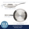 Rachael Ray Professional Stainless Steel Frying Pan/Skillet, Compatible with All