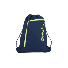 Satch Sports bag, 12 L, Toxic Yellow and Dark Blue