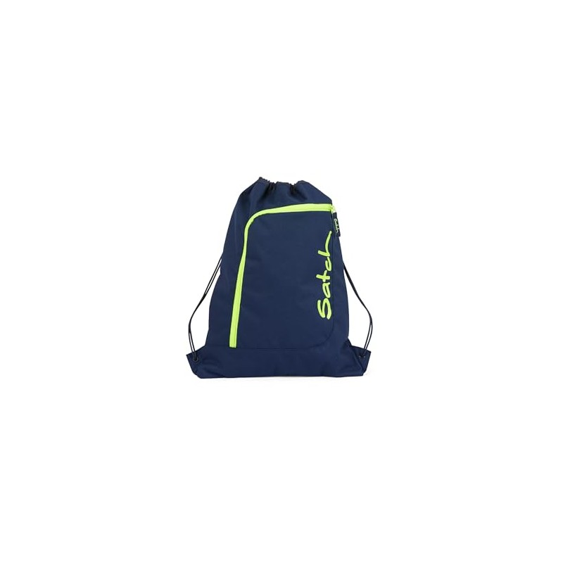 Satch Sports bag, 12 L, Toxic Yellow and Dark Blue