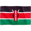 Runesol Kenya Flag, 91 x 152 cm, 4 Eyelets, One