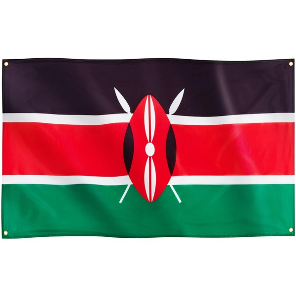 Runesol Kenya Flag, 91 x 152 cm, 4 Eyelets, One