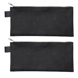 VELOFLEX A290501 Bank Bag with Zip, DIN Long, Pack of 2, Wallet Made of Robust Textile, Transport Bag