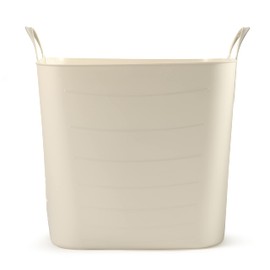 Life Story Tub 25L Tan Tub Basket 6.6 Gal Plastic Storage Tote Bin w/Carry Handles, Tan (12 Pack)