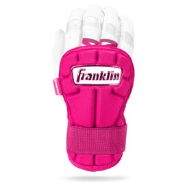 Franklin Sports Baseball Hand + Wrist Guard - PRT LG Series Adult Hand + Wrist Protector for Batting - Protective Hand, Wrist Shield - Right + Left Hand Hitters - Optic Pink - One Size - Adult