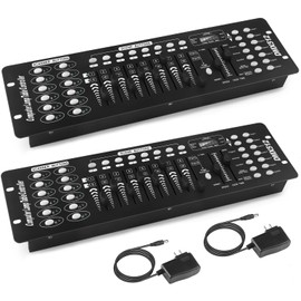FODEXAZY DMX Controller, 192 Channel DMX 512 Light Controller DMX Console Stage Light Controller Panel Use For Editing Program Of Stage Lighting Runing for DJ, Shows, Party, Bar, Disco - 2Pcs