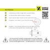 HANDLEZONE® Linear Bar Designer Bathroom Toilet Door Thumb Turn and