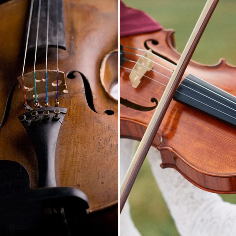 DaKuan 4/4 Full Set Violin Strings + 2 Bow Hair