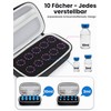 YOUSHARES Peptide Box for 3-10 ml Vials, 10 Compartment Vial