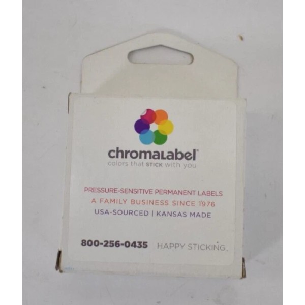 ChromaLabel .25" Dark Blue Sticky Color Coding Dot Stickers 1000