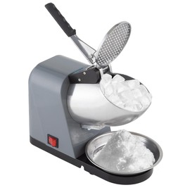 Snow Cone Machine - Ice Shaver with Powerful 170W Motor - Easy to Use Countertop Crushed Ice Maker by Great Northern Popcorn (Gray)