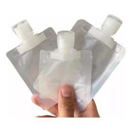 Estuchelandia Kit 3 Pzas Bolsa Envase De Viaje Rellenable Shampoo Líquidos
