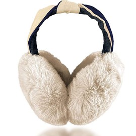 Women's Winter Ear Warmers, Foldable Plush Warm Earmuffs, Outdoor Adjustable Earmuffs, Winter Earmuffs, for Winter Riding, Warm, khaki
