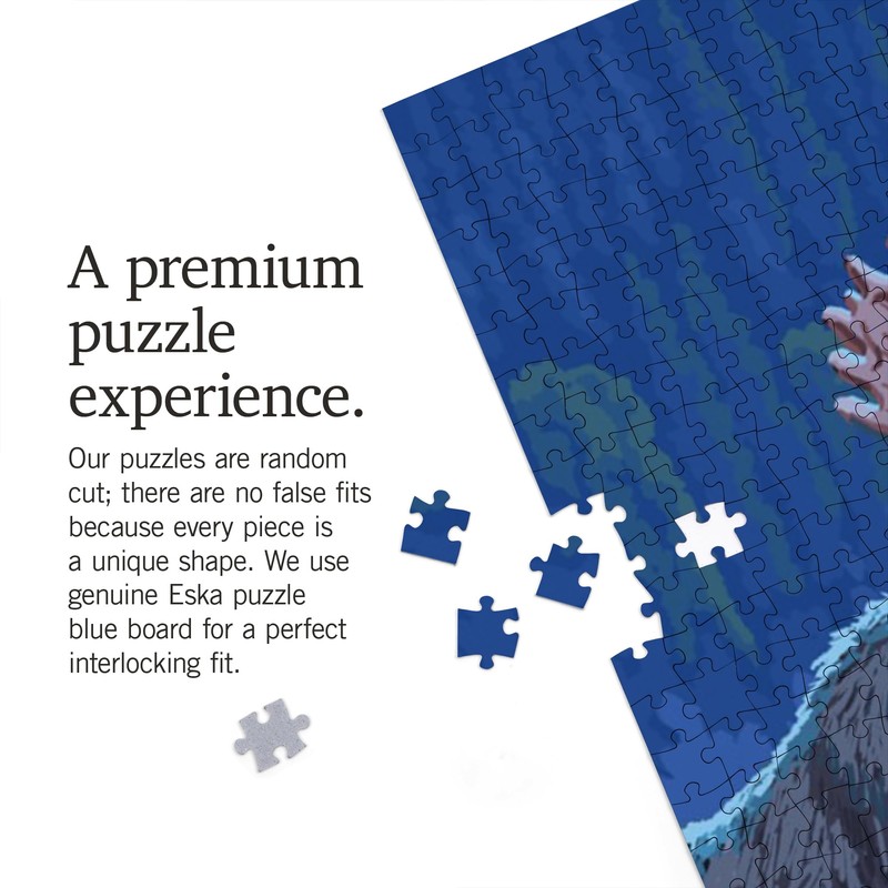 Lantern Press 1000 Piece Jigsaw Puzzle, Breckenridge, CO, Moose at