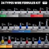 PEBA Ferrule Crimping Tool Kit, 24 Sizes wire Ferrules and