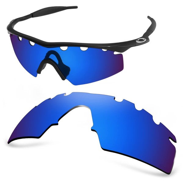 AOZAN Lentes de repuesto ANSI Z87.1 compatibles con gafas de sol Oakley M Frame Strike con ventilación, Azul Capri, M Frame Strike Vented