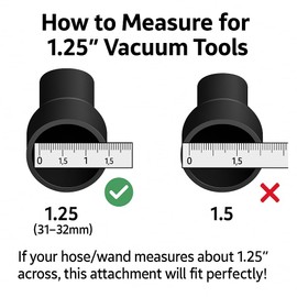 MP Maresh Products Household Cleaning Attachments Kit 9064300 Compatible with Shop Vac 1 1/4" Vacuum Cleaners Dust Brush Crevice Tool and Upholstery Nozzle (Household Cleaning Kit)