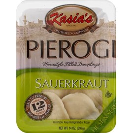 KASIAS Pierogi, Sauerkraut, 14 Ounce (Pack of 6)