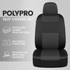 BDK PolyPro Car Seat Covers Full Set in Charcoal on