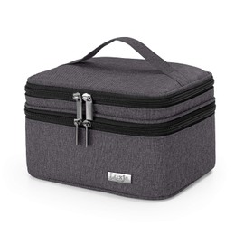 Luxja Essential Oils Carrying Bag - Holds 20 Bottles (5 ml - 30 ml), Portable Organiser for Essential Oils and Accessories