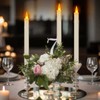 wemarry Flameless Taper Candles Realistic Flickering Flame, Battery Operated, Remote