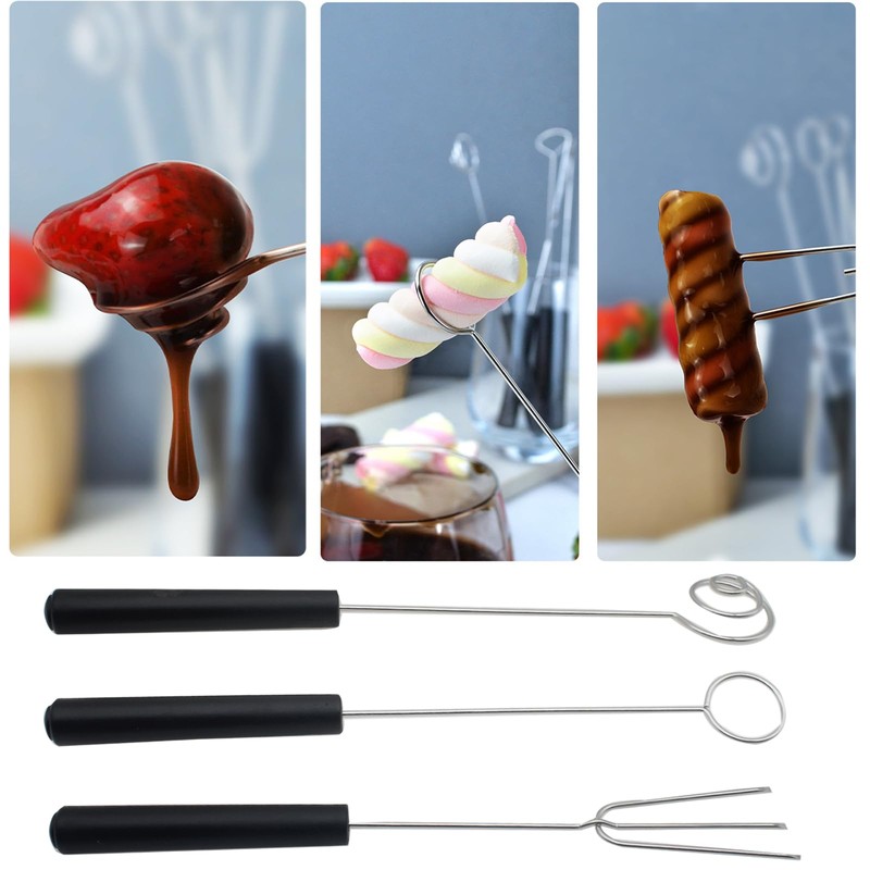 OZXNO 3 Pcs Candy Dipping Tools Stainless Steel Chocolate Dipping