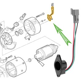 10L0L Golf Cart IQ Speed Sensor for ADC Motor Club Car IQ DS and Precedent 1027049-01 102265601 with Magnet Golf Cart Speed Sensor
