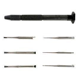 Eclipse 7772 Jewellers Screwdriver Set, Black