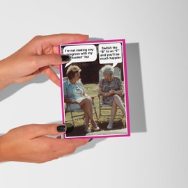 Funny Birthday Cards For Women Rude Bucket List Design Perfect For Best Friends Bestie