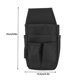 Electrician Tool Bag Small Tool Bag Made of 600D Polyester Tool Waist Bag Black for Electricians Work