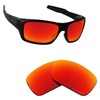 Alphax Fire Red Optimized Polarized Engraved Replacement Lenses for Oakley