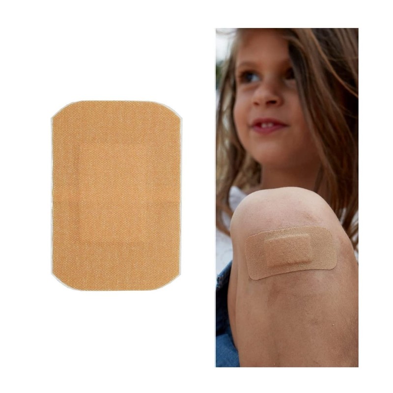 5 Extra Large Plasters Fabric Wound Dressing 50x100mm Sterile Aid