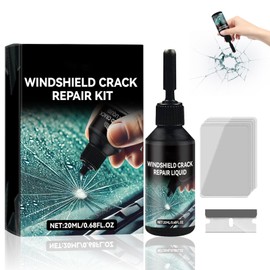 Gubuyi Stone Chip Repair Kit Windscreen, Glass Repair Fluid, Windshield Repair Kit, Universal Car Glass Repair Kit, for Repair Scratches, Holes and Star-Shaped Cracks