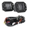 yeego_offroad Pair LED Work Lights Flush Mount Flood Cube Pods