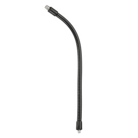 PATIKIL 12" Gooseneck, 3/8" Male to 1/4" Male Thread Metal Universal Hose Flexible Arm Gooseneck Tube Extension Holder for Action Camera, Phone, Microphone, Black