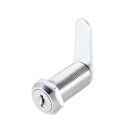 sourcing map Tumbler Cam Lock 1-3/8" Cylinder Long Cabinet Locks with No.3 Cam, Fits for 1-1/8" Max Thickness Panel Keyed Different 2Pcs