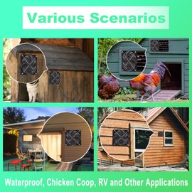 Solarpanel Lüfter Kit, 10 W Solar Panel Fan Kit, Solarmodul Ventilator Kit, Abluftventilator für Gewächshäuser, Solar Gewächshausventilator für kleine Hühnerställe, Haustiere, Schuppen, Hundehütten