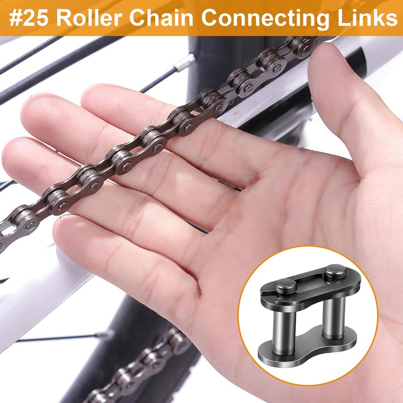 PAGOW 10pcs #25 Chain Master Link Roller, Master Connector Link