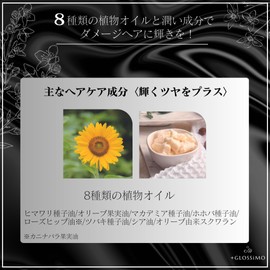 +GLOSSiMO Protection Oil, 3.4 fl oz (100 ml), Made in Japan, Heat Care Ingredients, Shea Fat, Vegetable Oil Blend, Hair Oil, Jasmine Scent