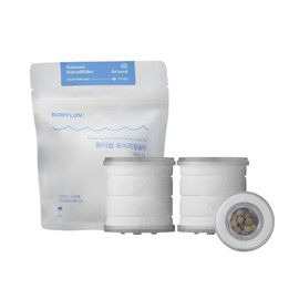 Bodyluv Puresome Travel Filter (Pro PureFilter) only for Puresome Travel Mini Shower Head | Includes 2 Replacements | Removes Rust, Impurities & Hard Water | Compact Shower Filter for Global Use