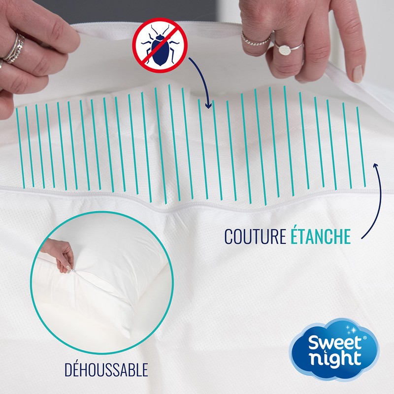 Sweetnight Pillow Cover 60 x 60 cm | Anti-Bug and