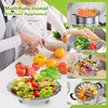 Pavsrmy Steamer Basket, 3rd Generation Stainless Steel Vegetable Steamer with