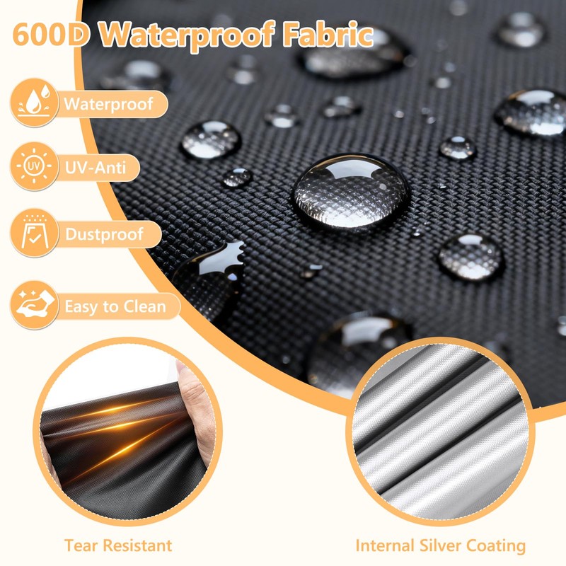 COSHNIBI Mini Excavator Cover,600D Waterproof Dust Protection Excavator Cover with