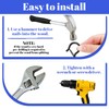 saerryor 50 Pack Q-Hanger Hooks with Safety Buckle,Screw Hooks Includes